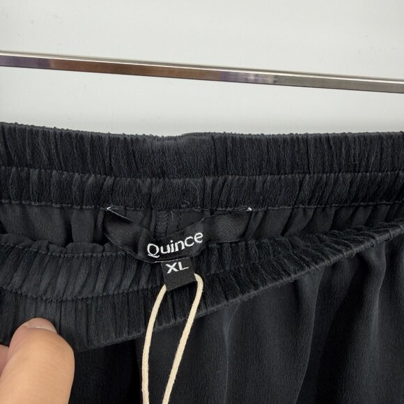 Quince Washable Silk Pajama Set With Piping Size XL Women’s Shirt and Shorts - Picture 5 of 8